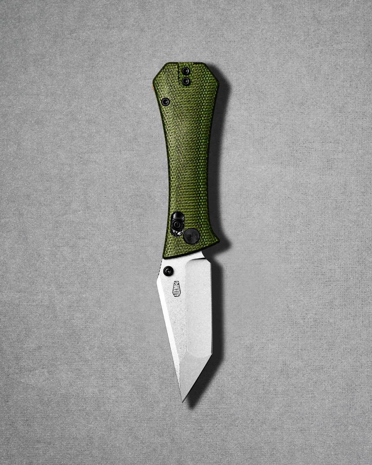 Coffin Tanto Deadhead Crossbar | Green Micarta + 14C28N