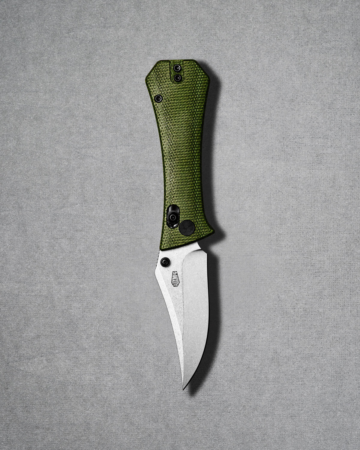 Pocket Bowie Deadhead Crossbar | Green Micarta + 14C28N