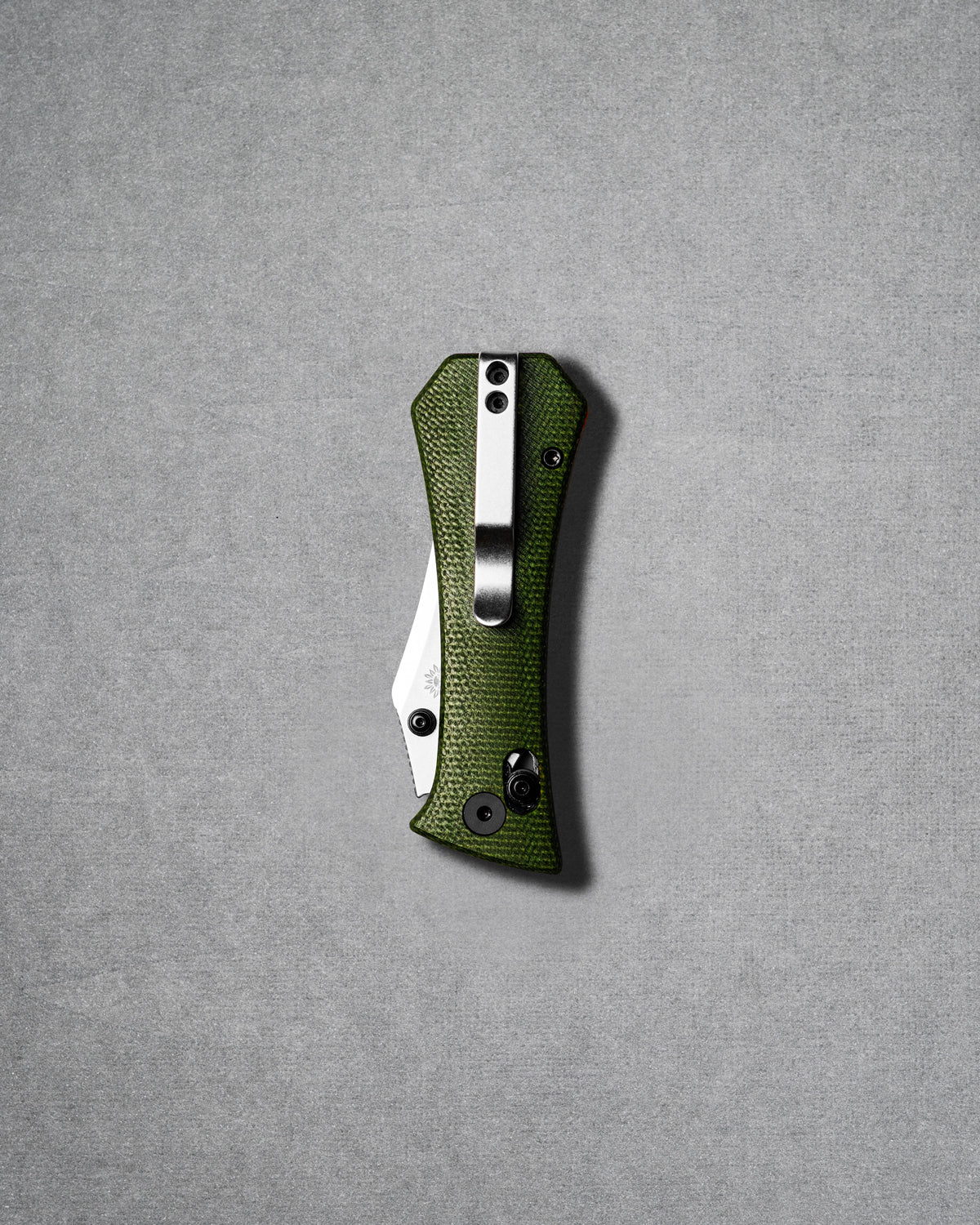 Pocket Bowie Deadhead Crossbar | Green Micarta + 14C28N