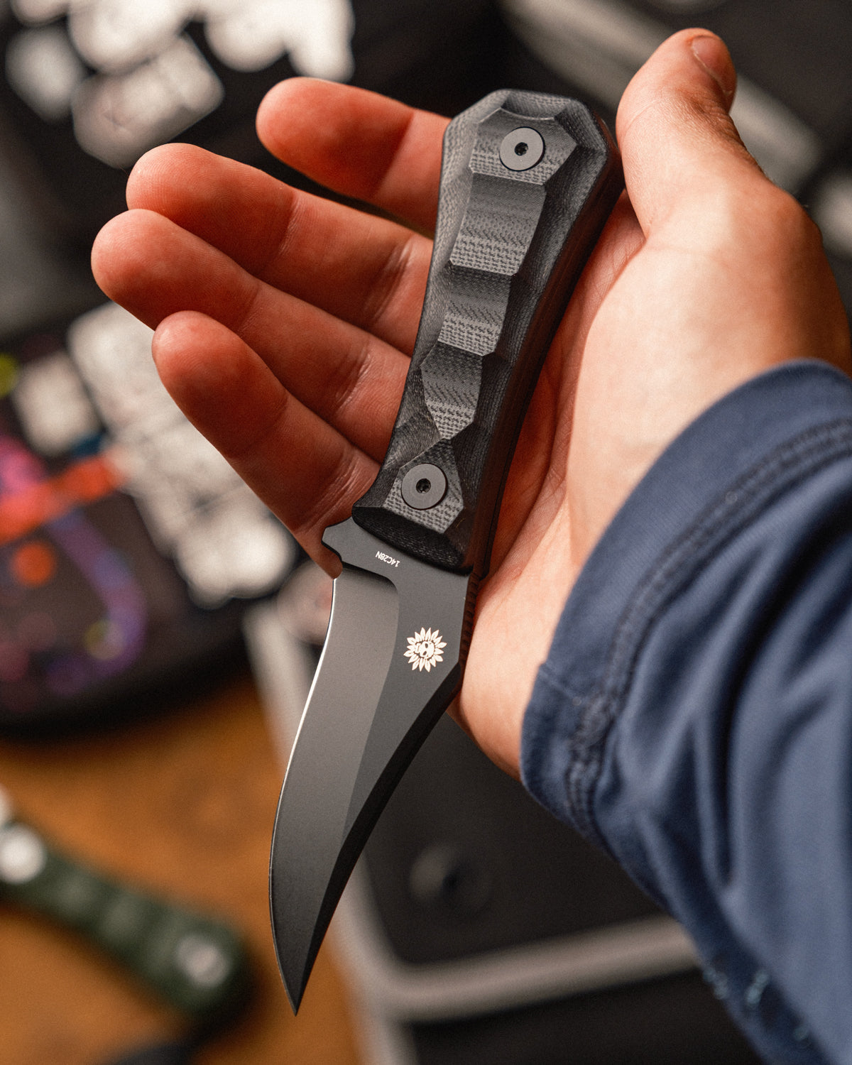 Pocket Bowie Deadhead Fixed | Black G10 + Black 14C28N