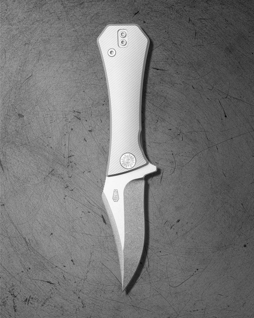 Pocket Bowie Framelock | Titanium + Stonewash M390