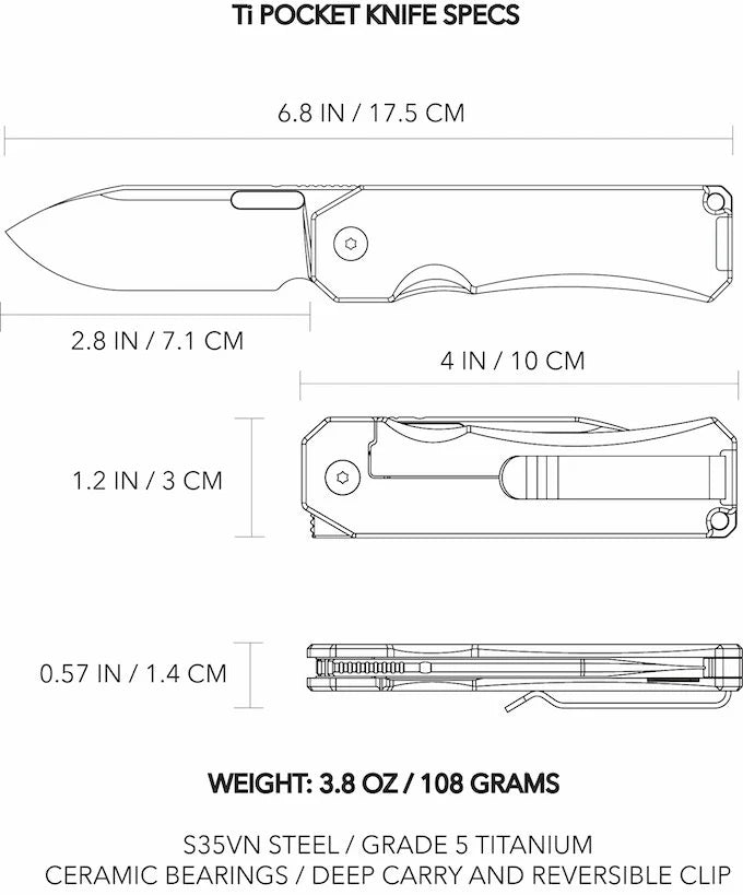 Ti Pocket Knife