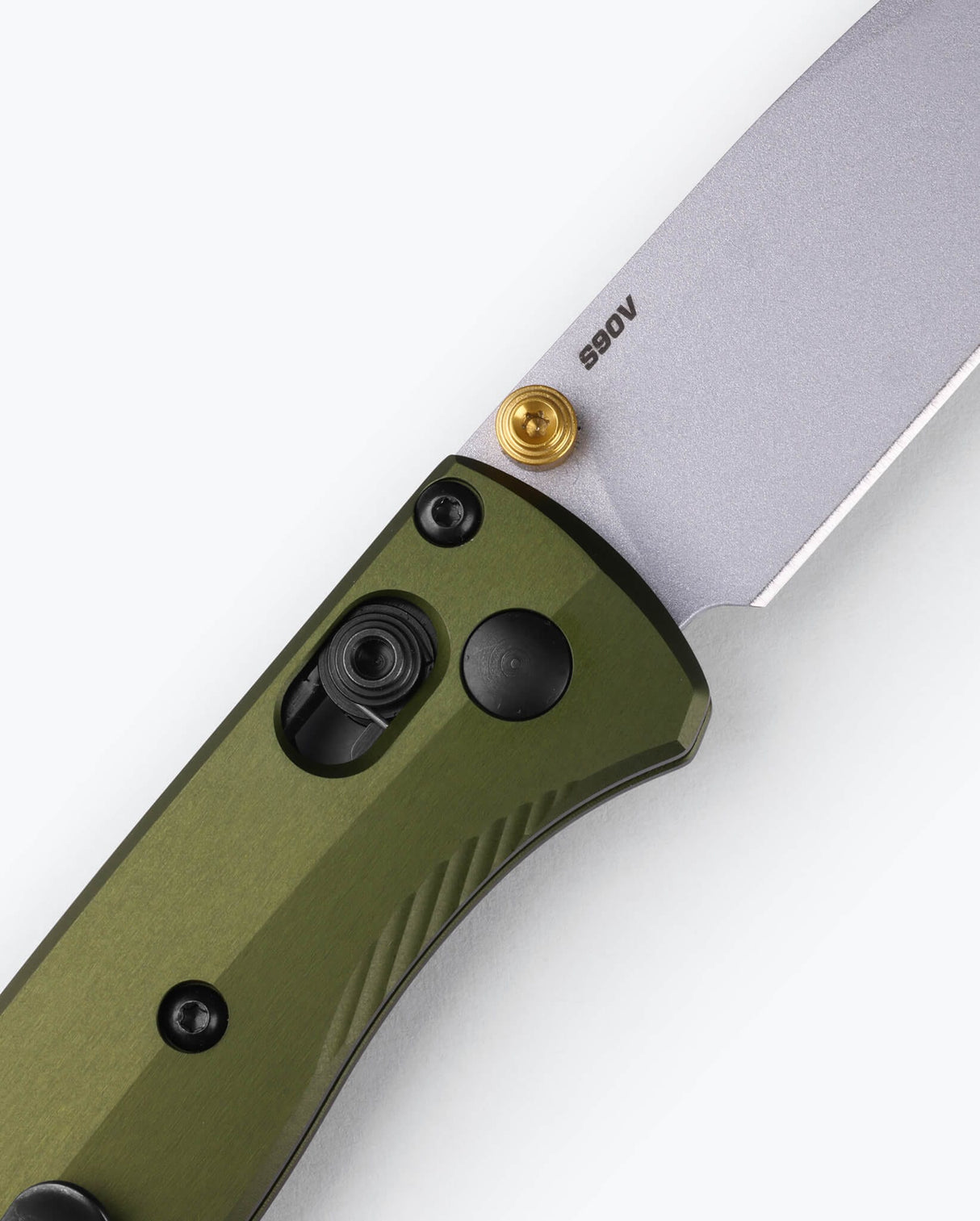 Mini Bugout® | Woodland Green Aluminium + Crushed Silver Cerakote S90V