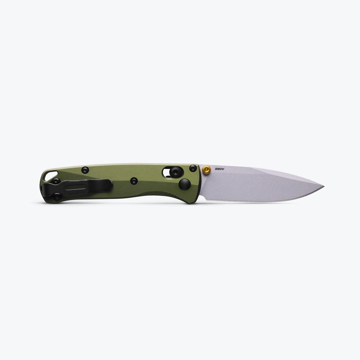 Mini Bugout® | Woodland Green Aluminium + Crushed Silver Cerakote S90V