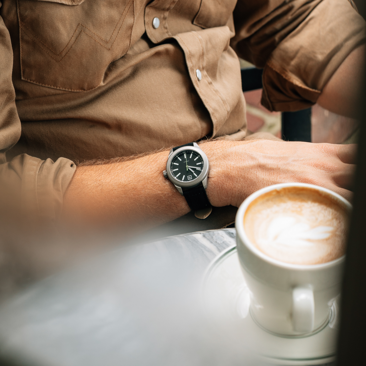 Ti Base Line Field Watch | Black Dial