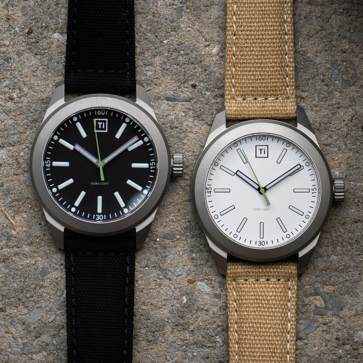Ti Base Line Field Watch | Black Dial