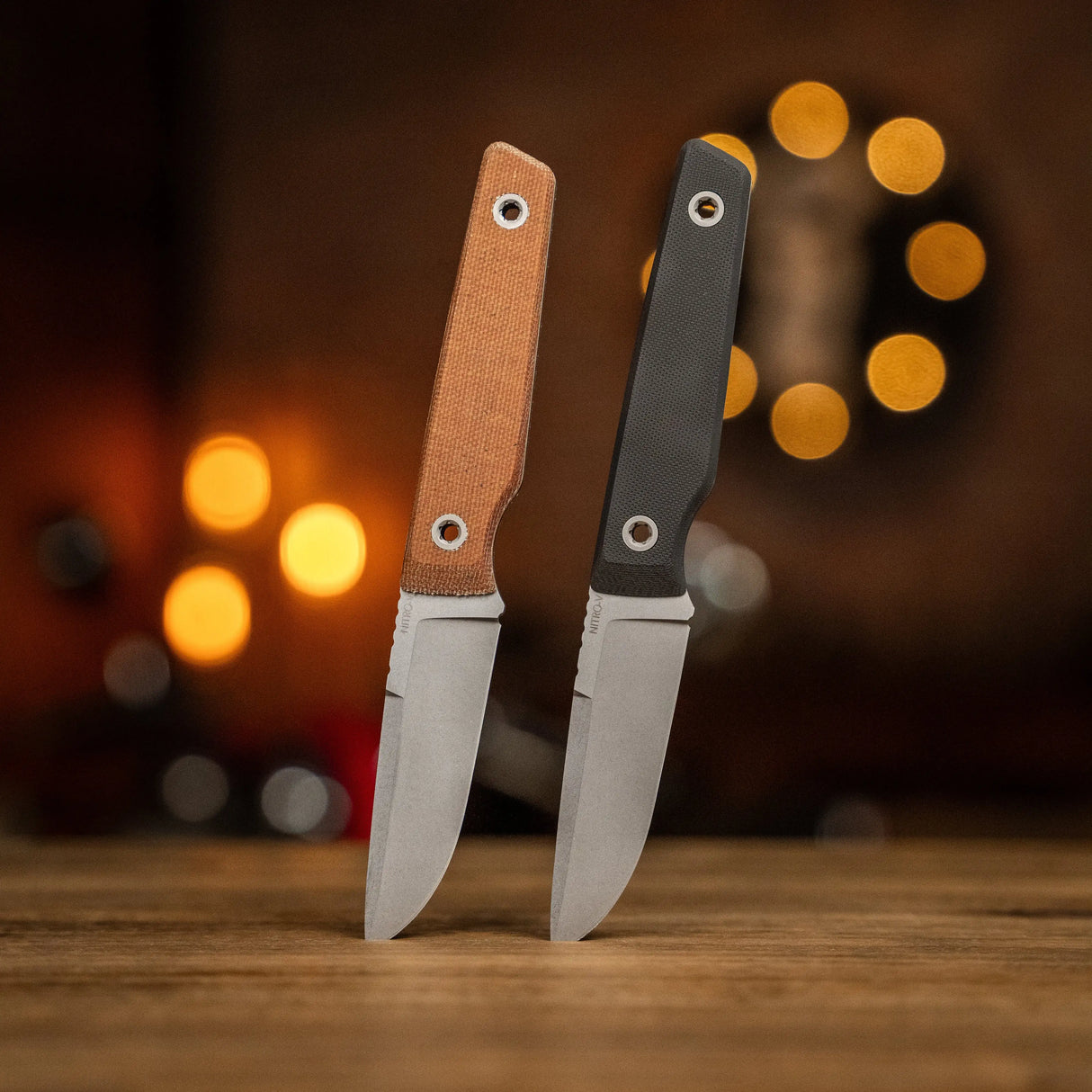 USA Signal Fixed Blade | Nitro-V + Natural Micarta