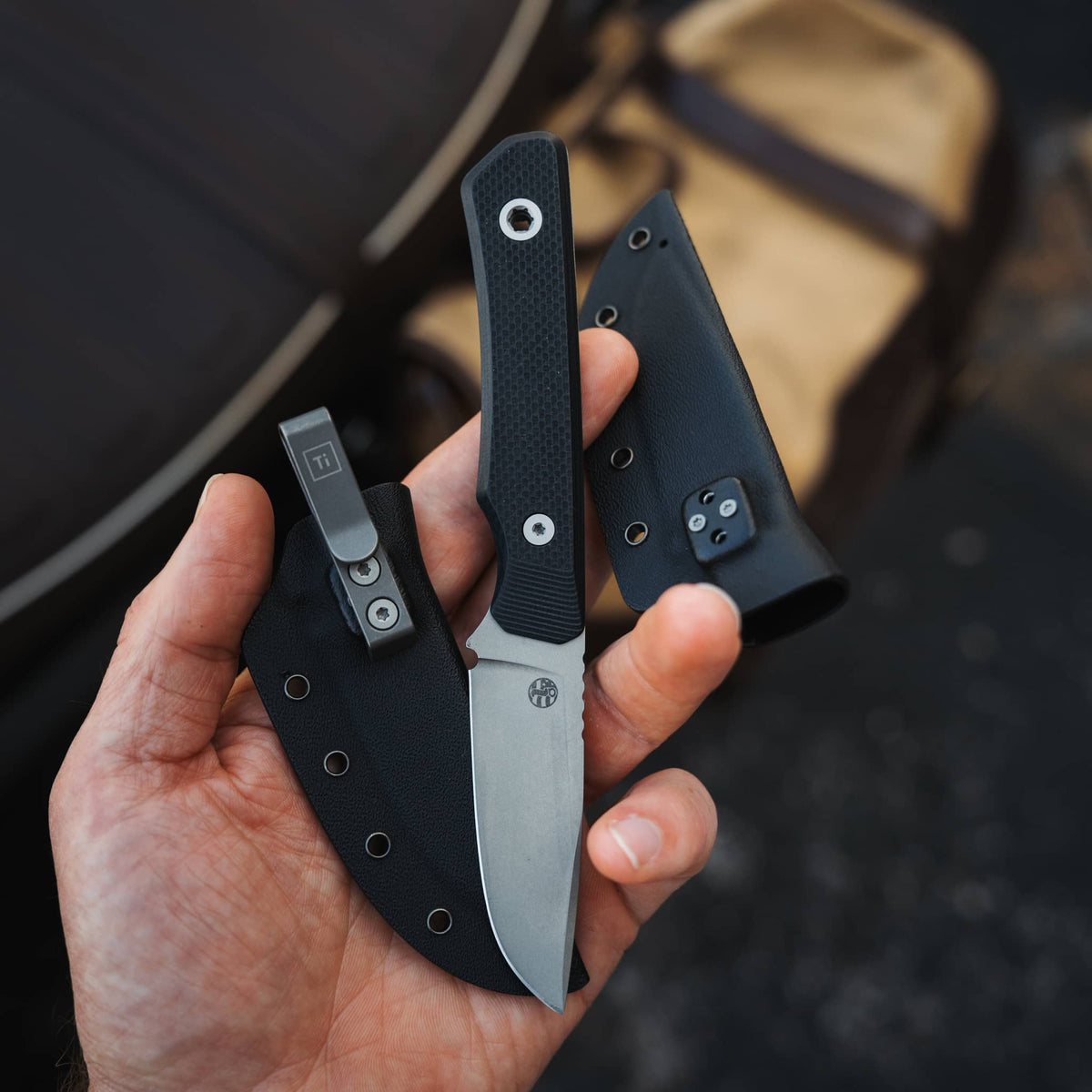 USA Cloudland Fixed Blade | Black G10