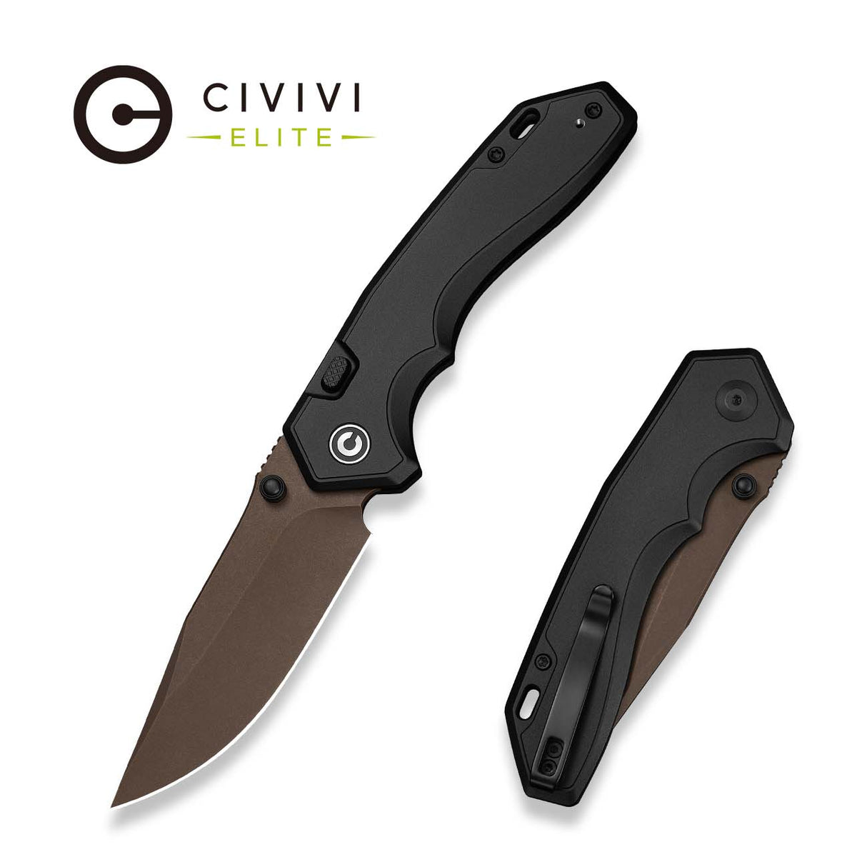 Brova | Black Aluminium + Dark Brown Stonewash