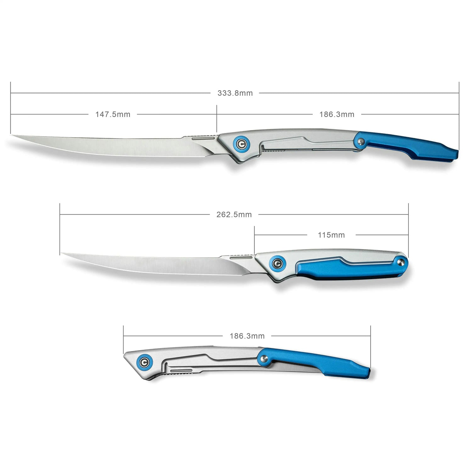 Shawka | Silver & Blue Aluminium