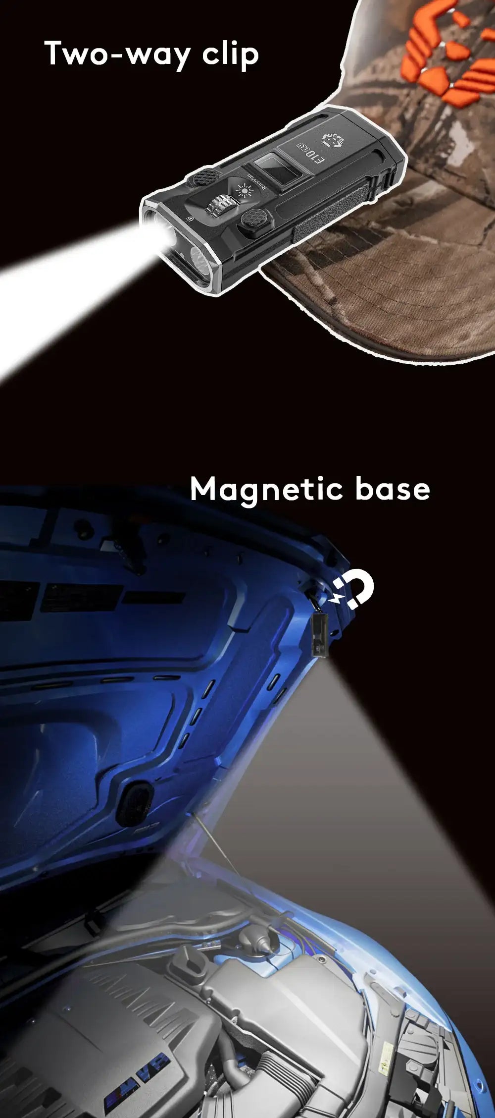 E10 LU | Compact Scroll-Wheel EDC Flashlight