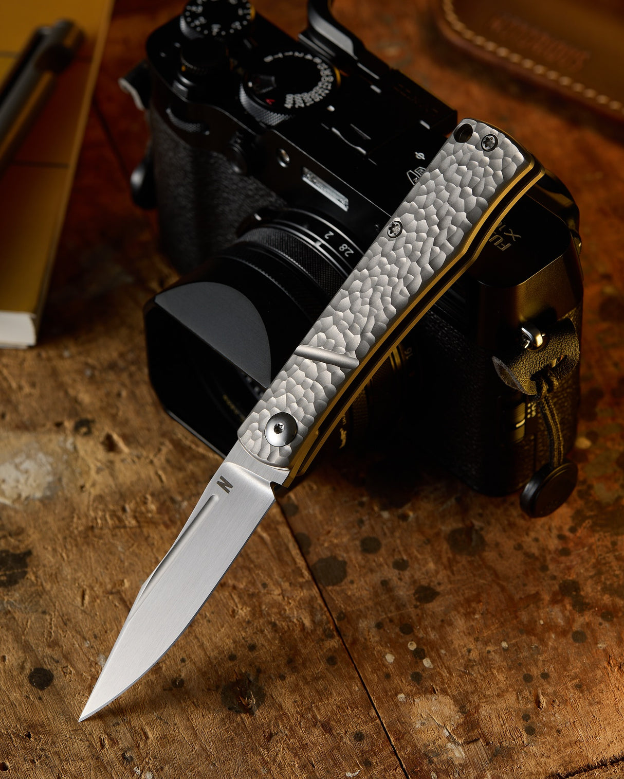 Kingpin - Slipjoint | Jigged Ti + Magnacut