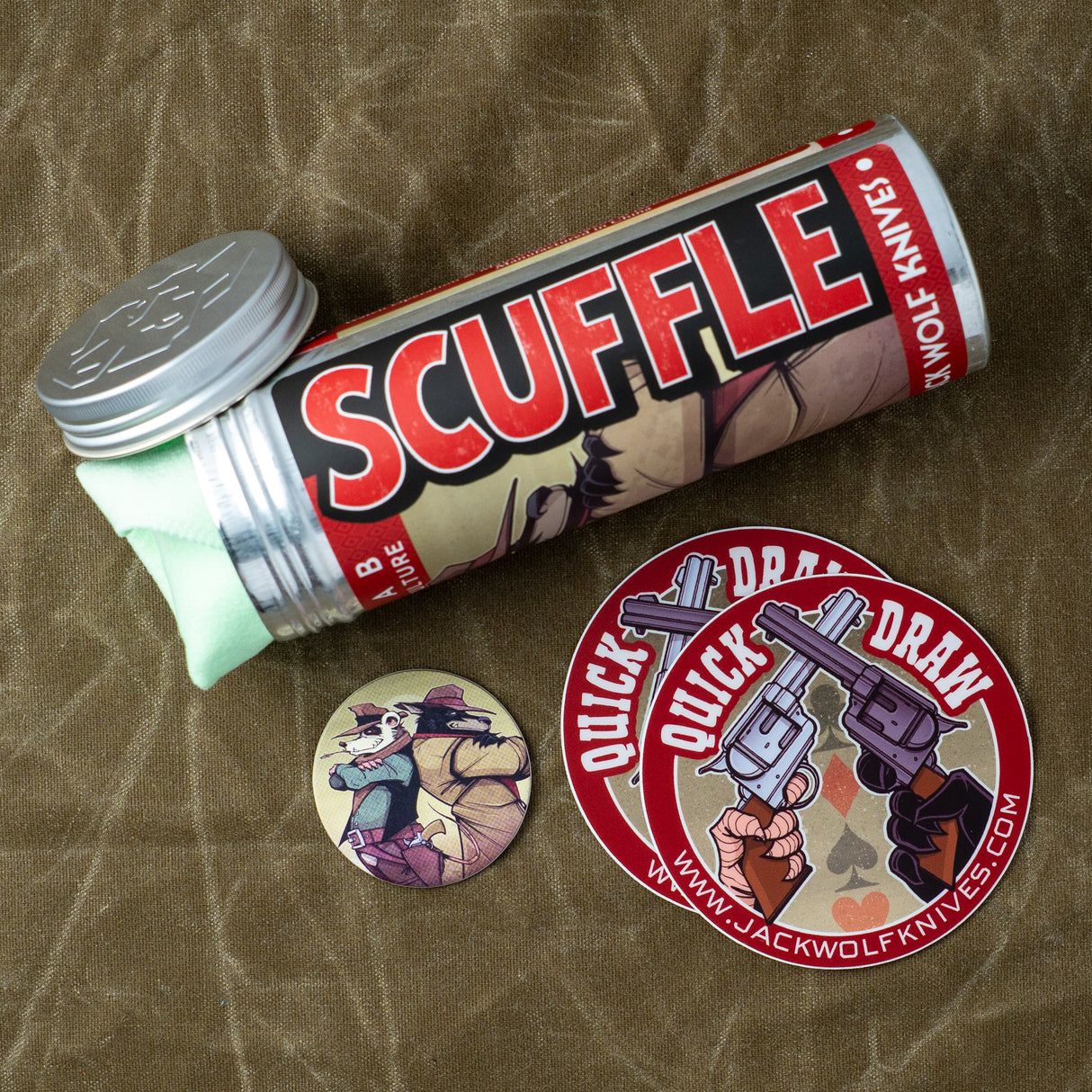 Scuffle - Bolster Lock | Titanium Crystalized Blurple + Belt Satin S90V