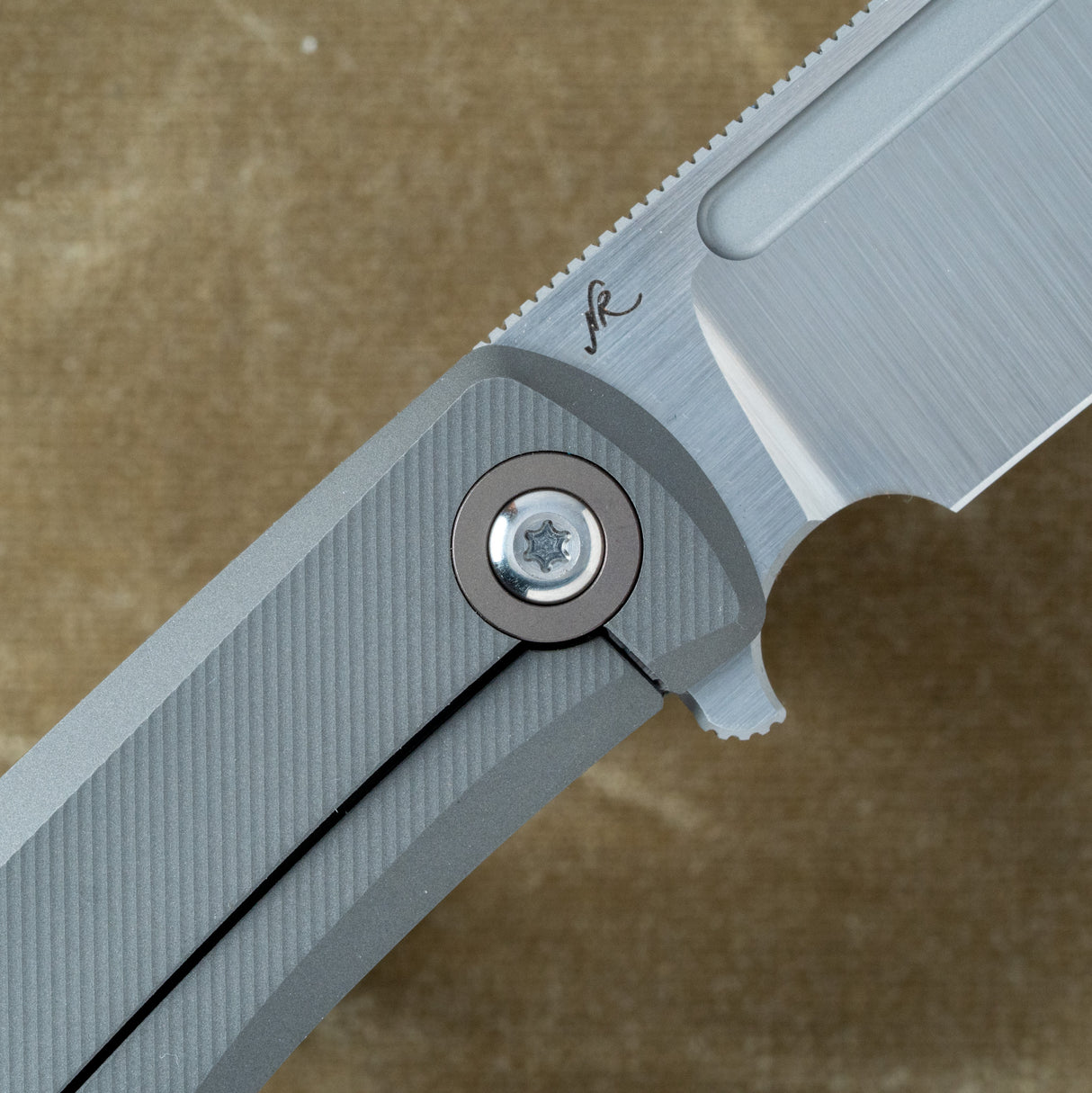 Scuffle - Frame Lock | Titanium Micro Milled + Belt Satin S90V