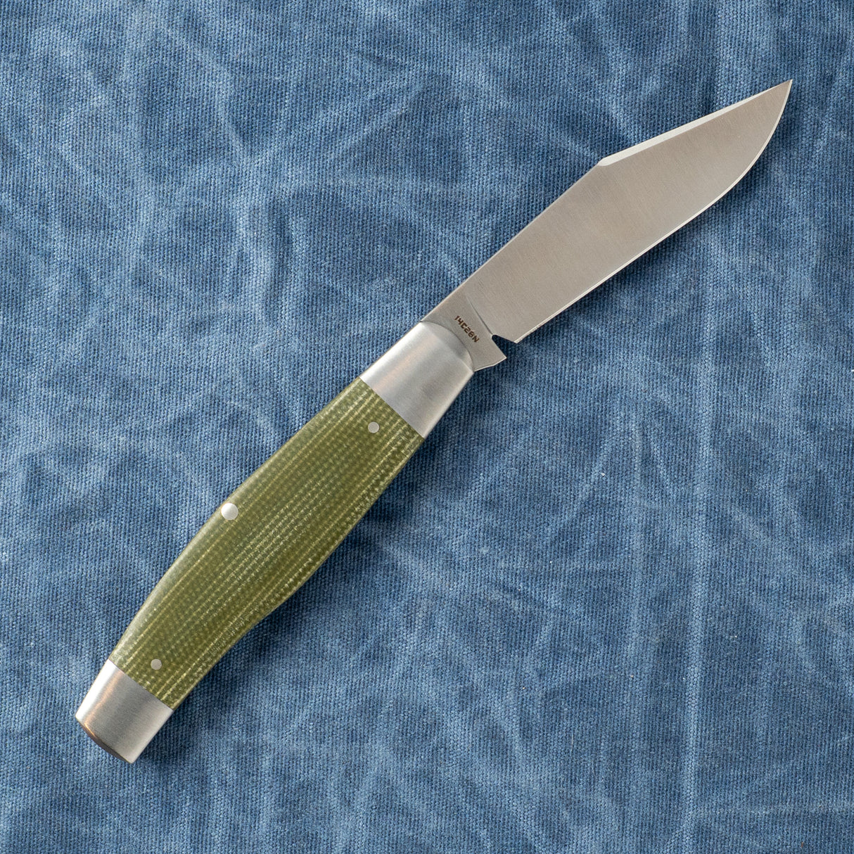 Gateway Stockman | Green Canvas Micarta