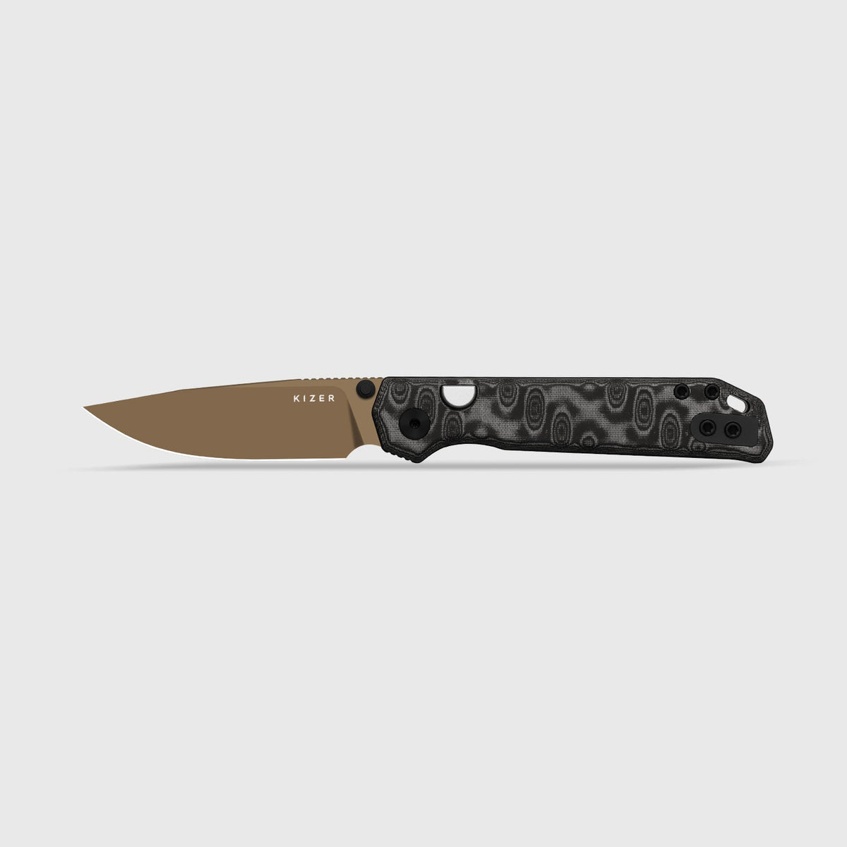 Begleiter 2.9 | Black Vortex Micarta + Sunset PVD BD1N