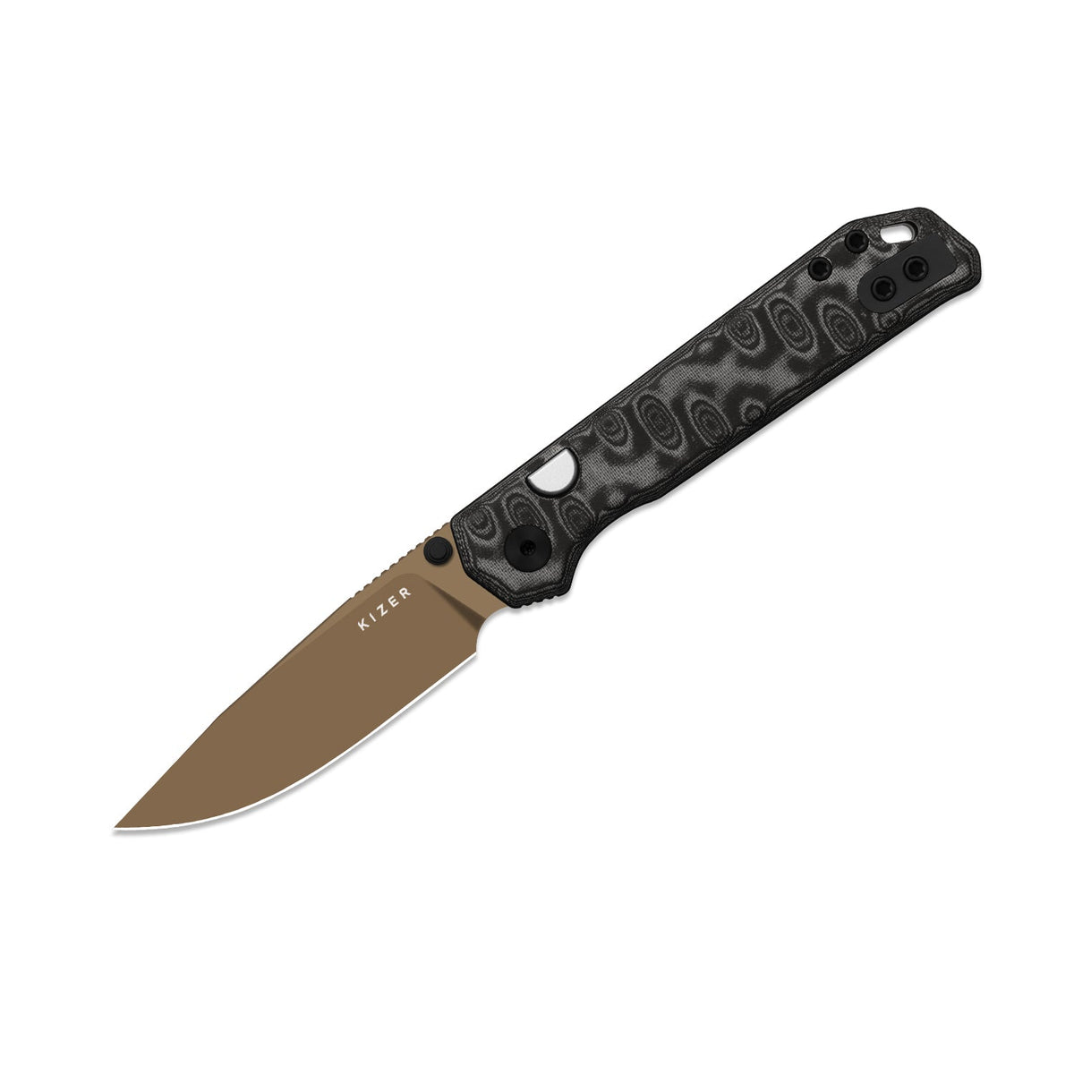 Begleiter 2.9 | Black Vortex Micarta + Sunset PVD BD1N
