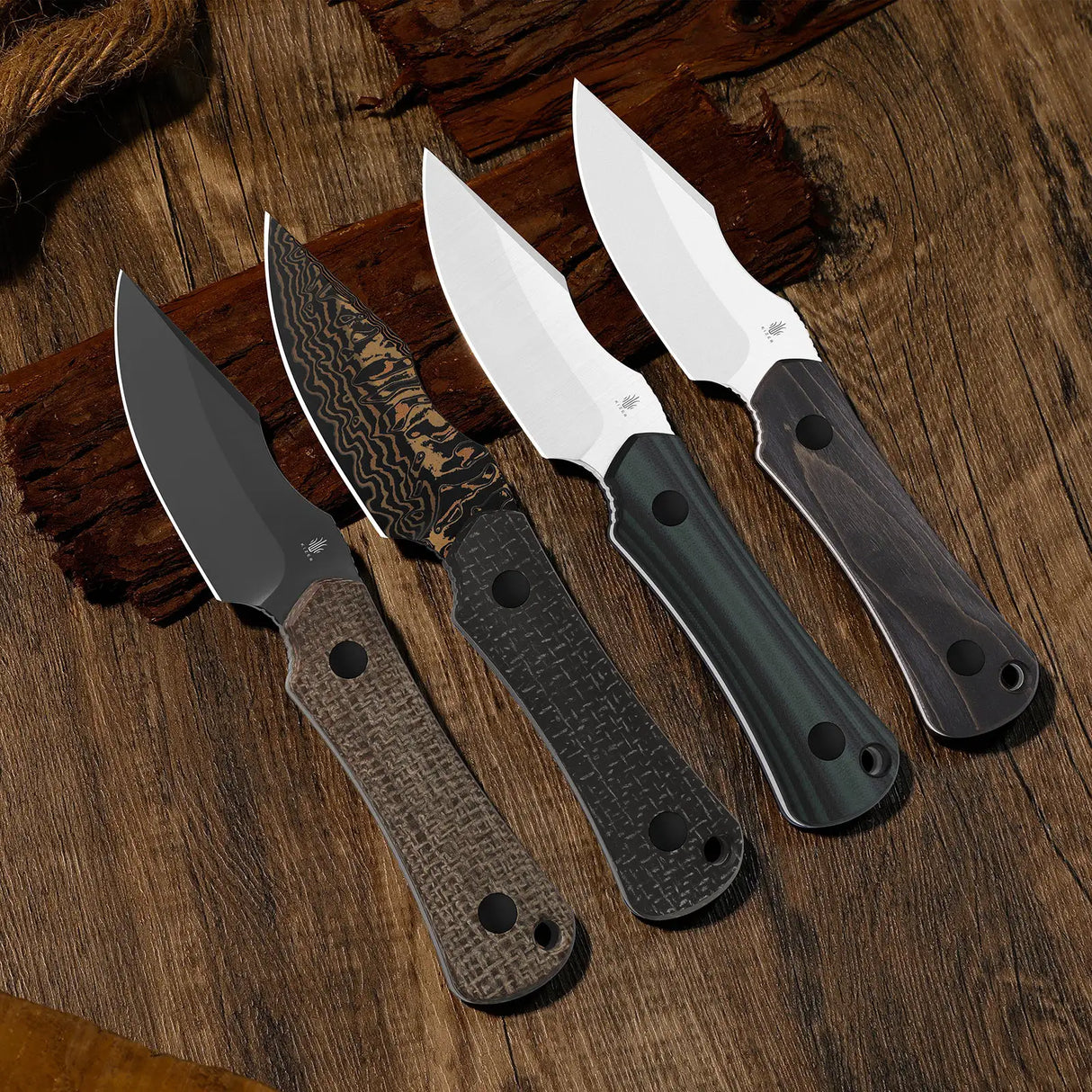 Bone | Black/Green G10 + Satin AEB-L