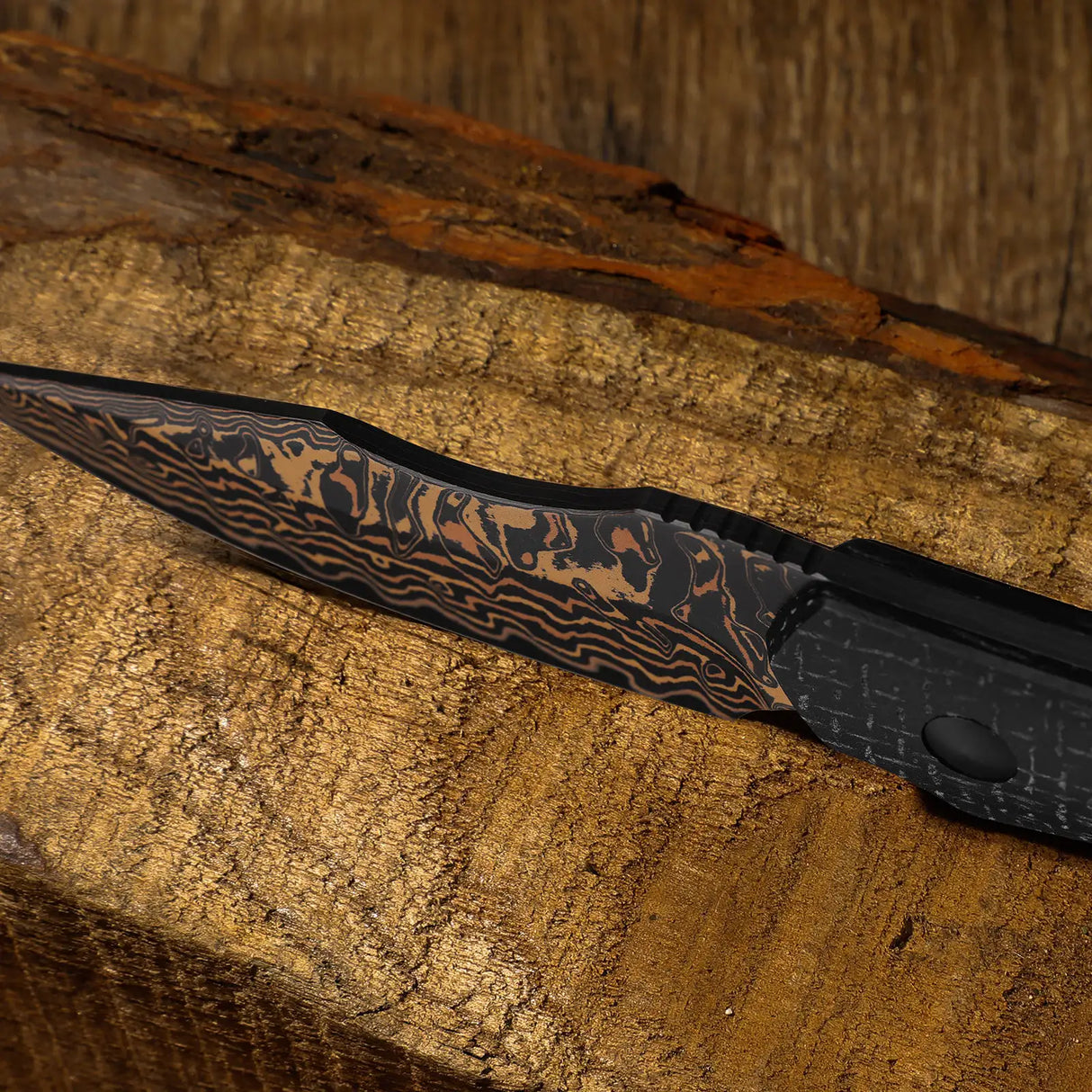 Bone | Burlap Micarta + Copper Dama