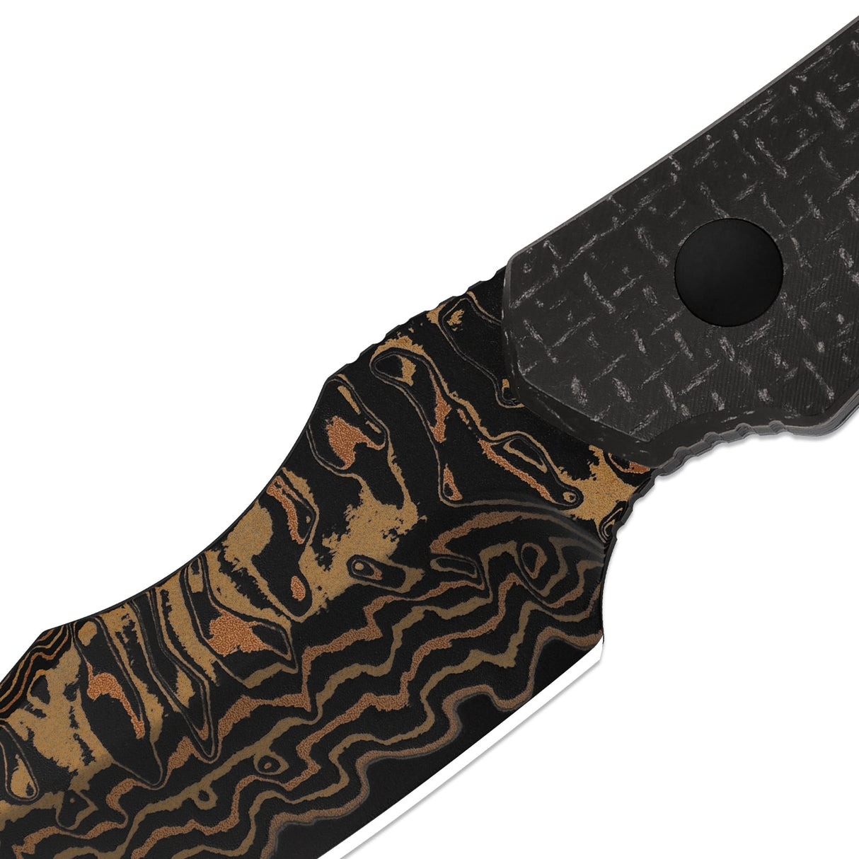 Bone | Burlap Micarta + Copper Dama