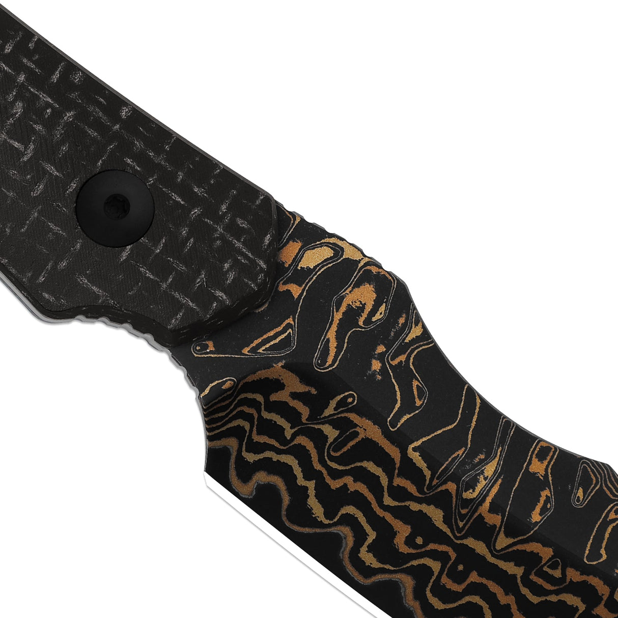 Bone | Burlap Micarta + Copper Dama