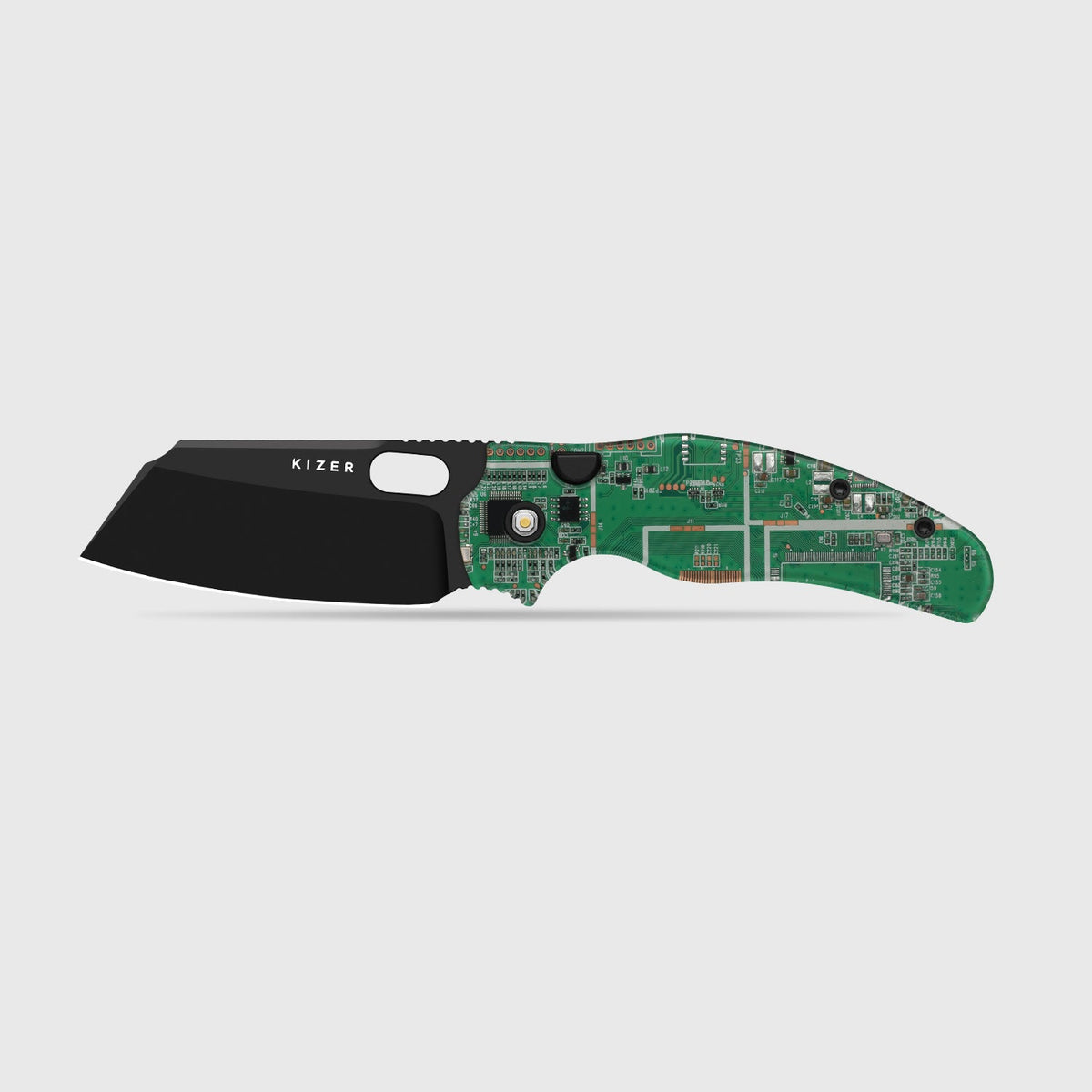 C01C 2.9 BS PCB | Green Resin + Black PVD S35VN