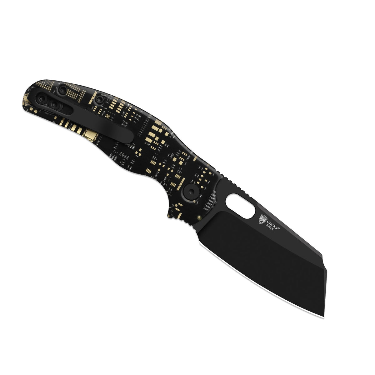 C01C 2.9 BS PCB | Black Resin + Black PVD S35VN