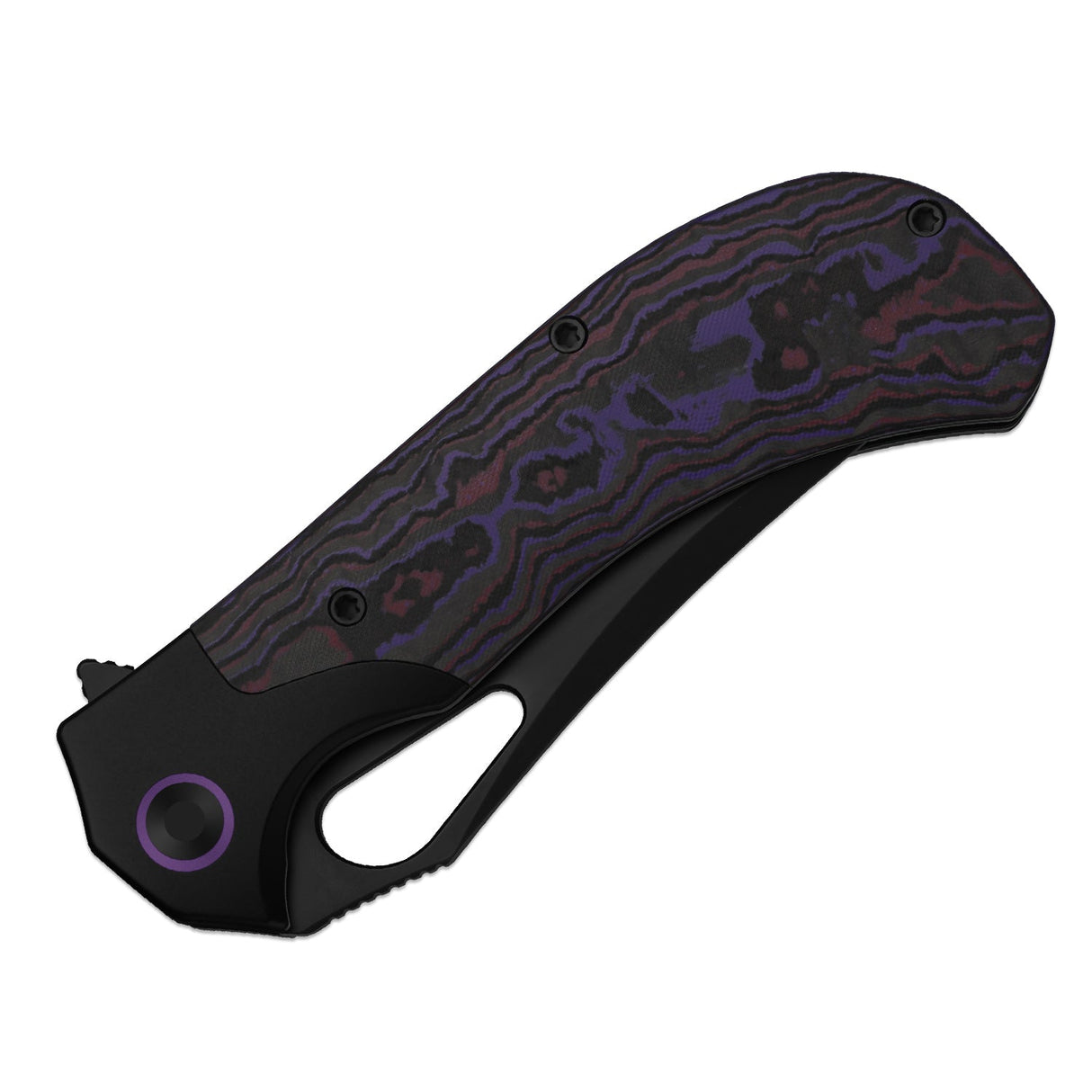 Cyclone | FatCarbon Purple Haze + Matte DLC Ultra S35VN