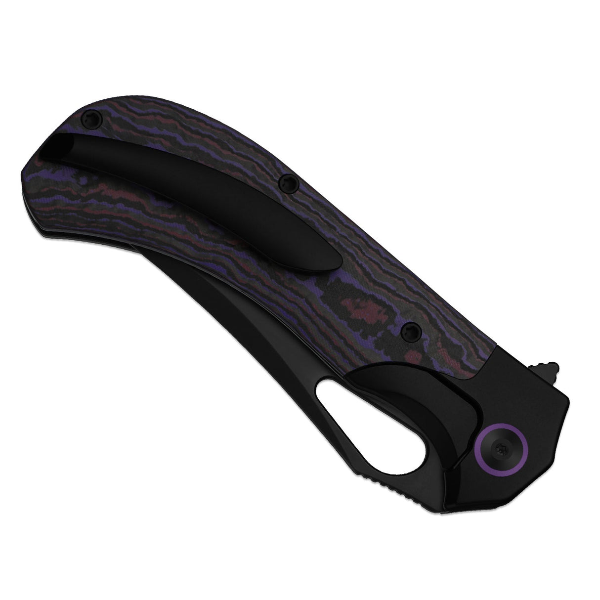 Cyclone | FatCarbon Purple Haze + Matte DLC Ultra S35VN