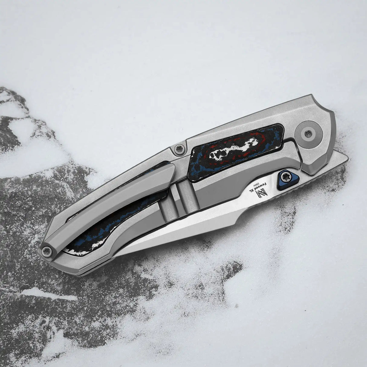 Feweed XL | FatCarbon Nebula & Titanium + Satin S90V