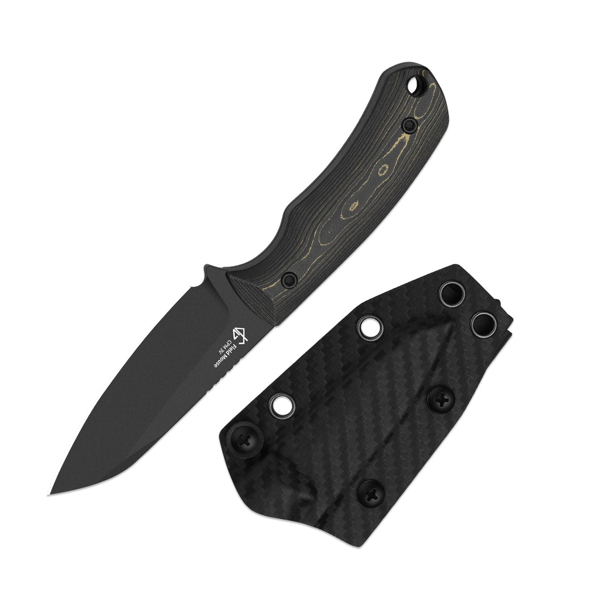 Field Mouse | FatCarbon Camo Gold + Black Coated CPM 3V
