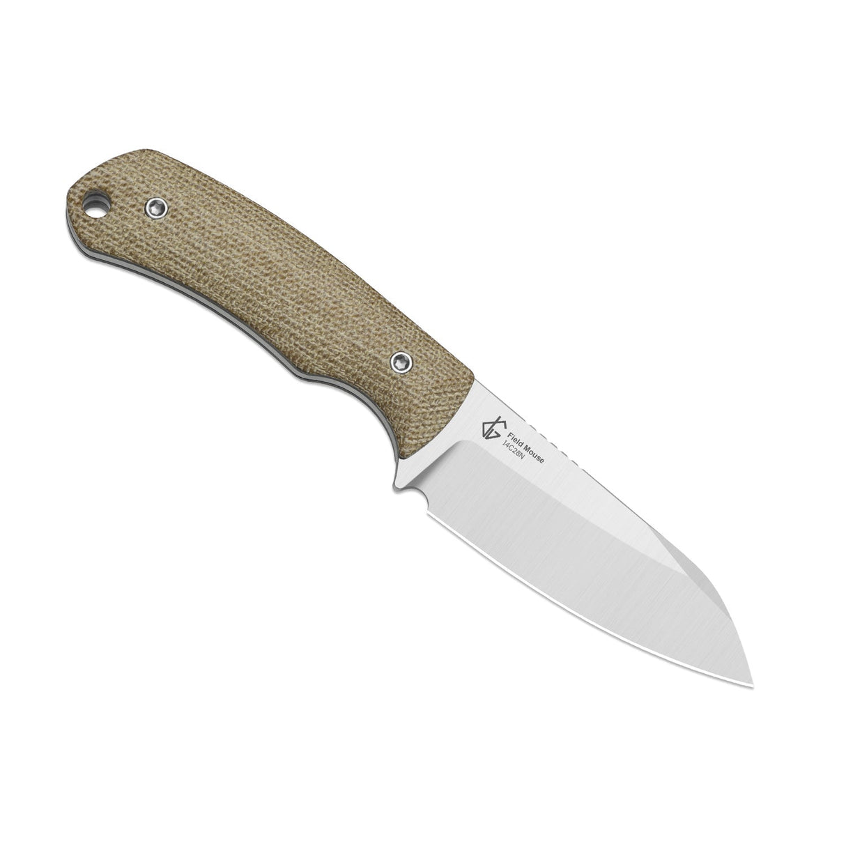 Field Mouse | Brown Norplex UltreX™ Micarta + Satin 14C28N