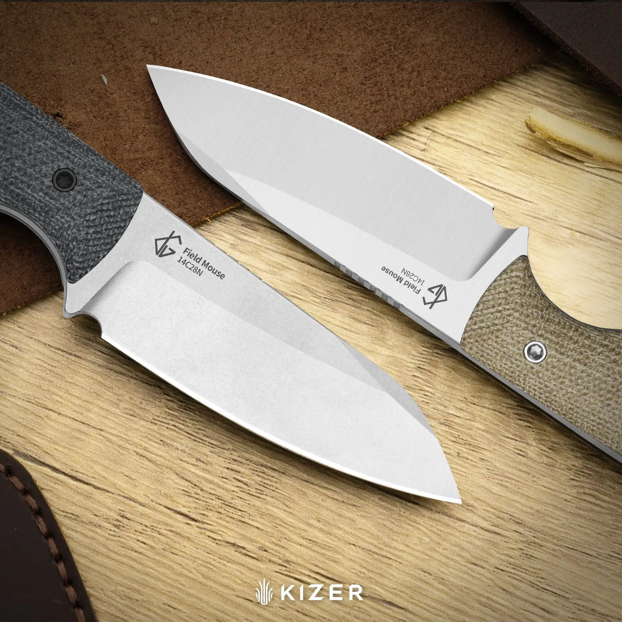Field Mouse | Brown Norplex UltreX™ Micarta + Satin 14C28N