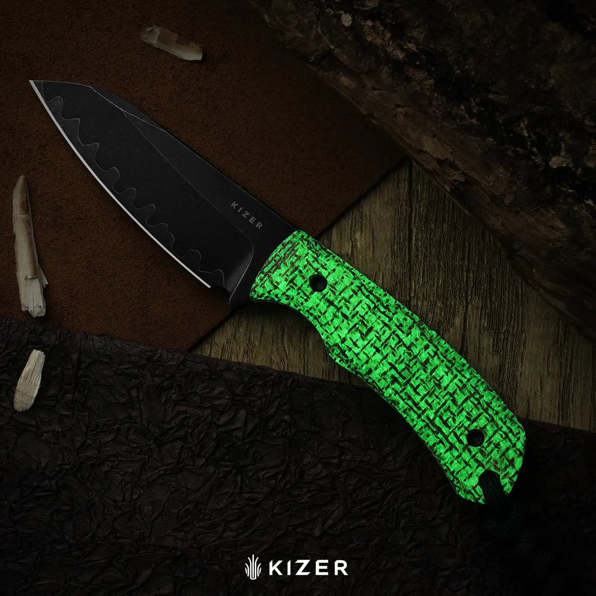 Field Mouse | GID Canvas Micarta + 3-layer Composite Steel