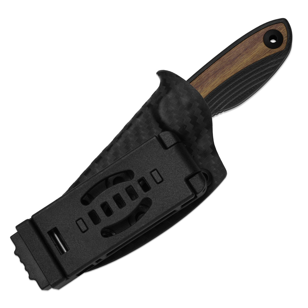Finch | Black G10 & Mkuruti Wood + 3-layer composite steel