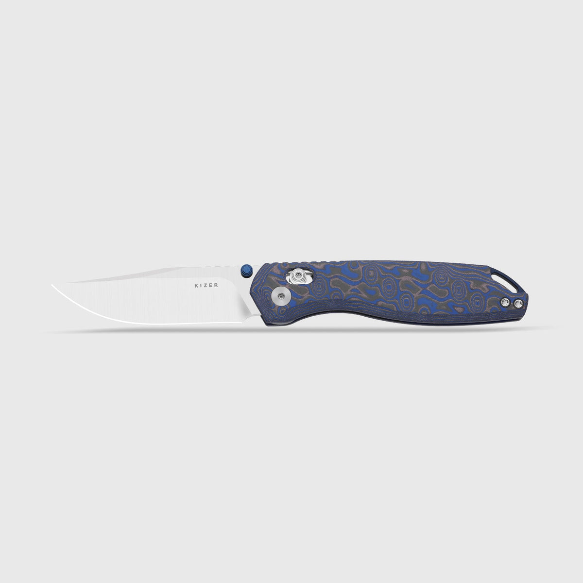 Findo | Blue Vortex Micarta + Satin AEB-L