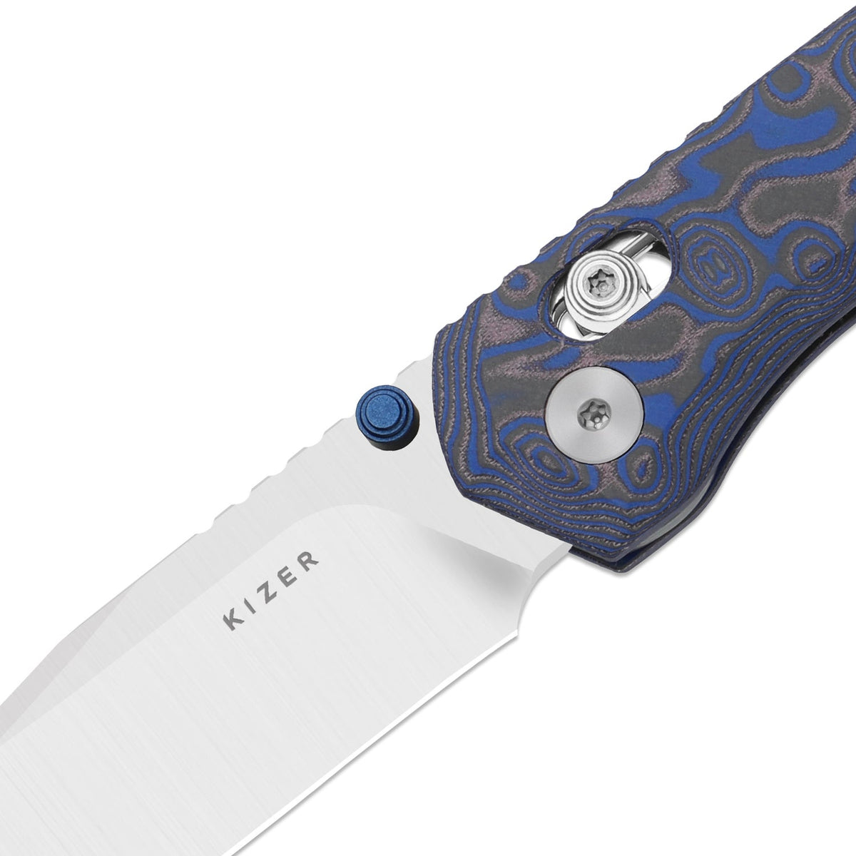 Findo | Blue Vortex Micarta + Satin AEB-L