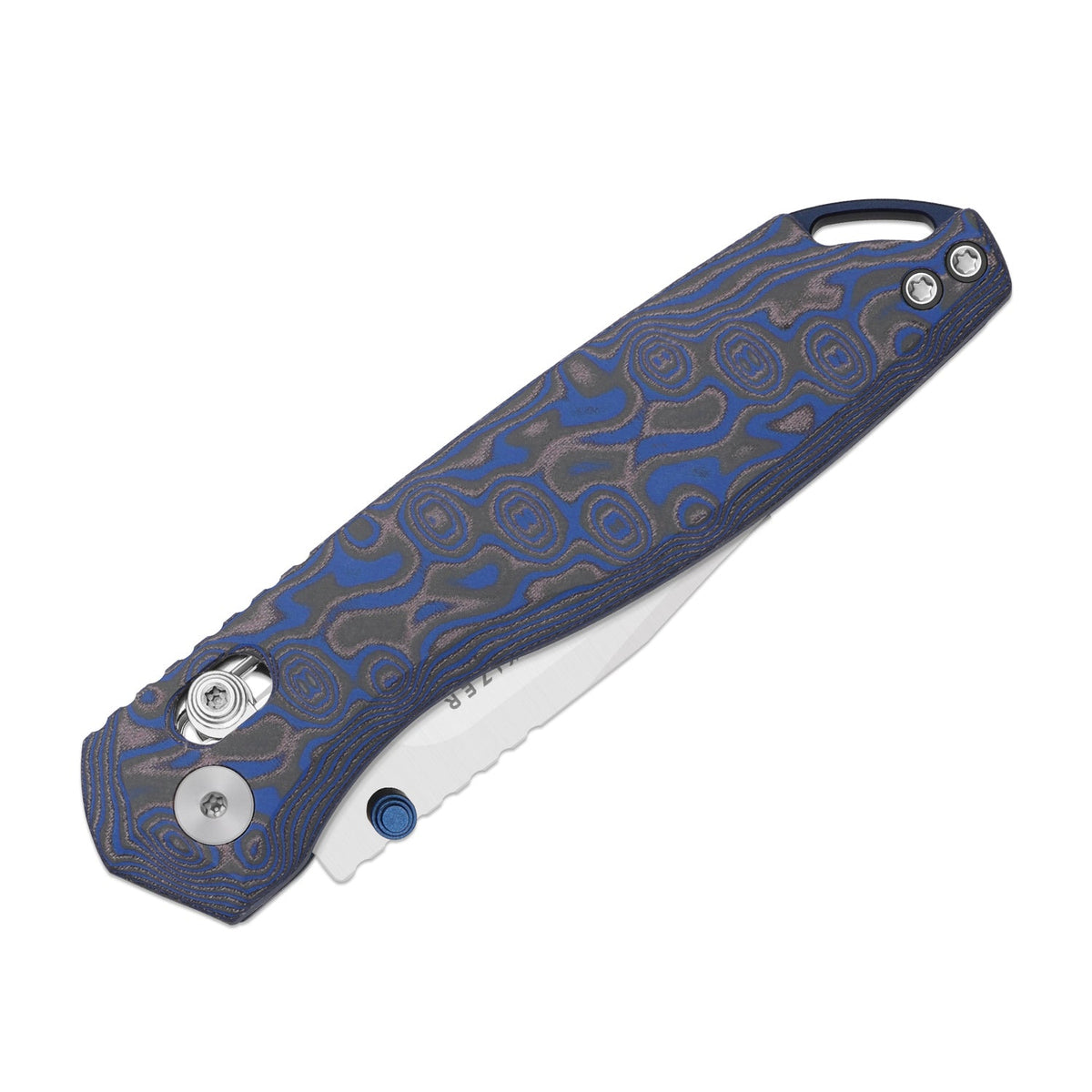 Findo | Blue Vortex Micarta + Satin AEB-L