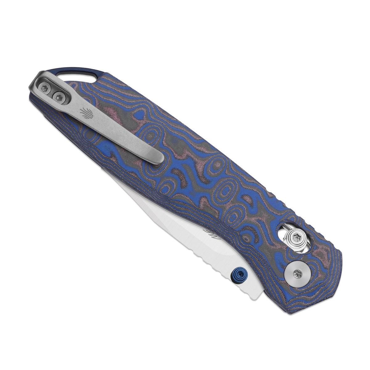 Findo | Blue Vortex Micarta + Satin AEB-L