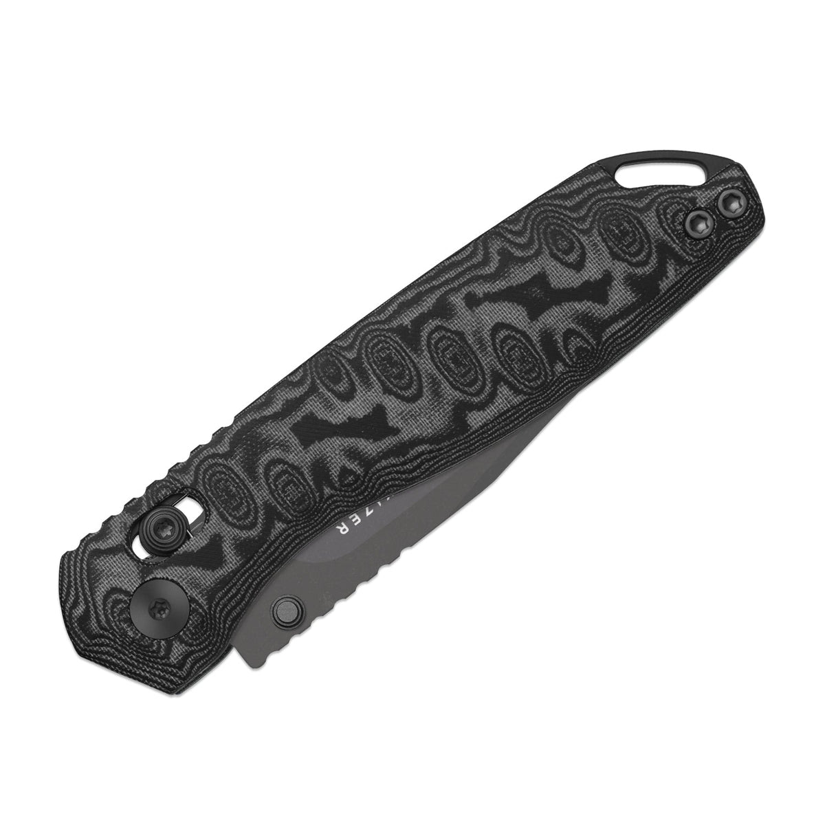 Findo | Black Vortex Micarta + Stonewash Gray PVD AEB-L