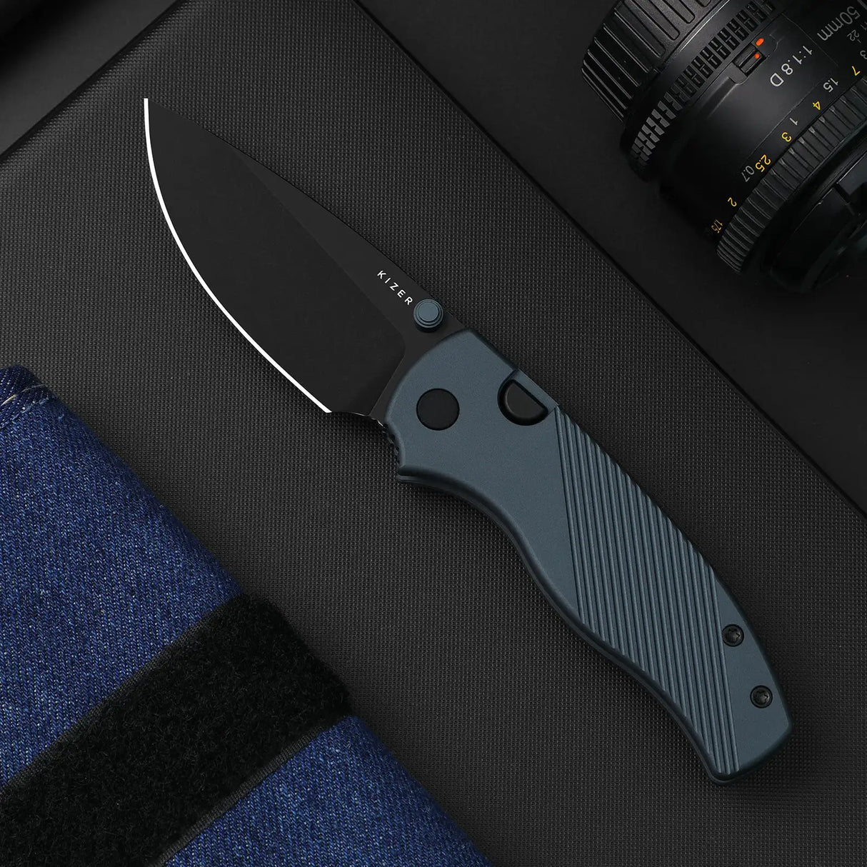 Glaux | Blue Milled Aluminium + Blackwash 14C28N