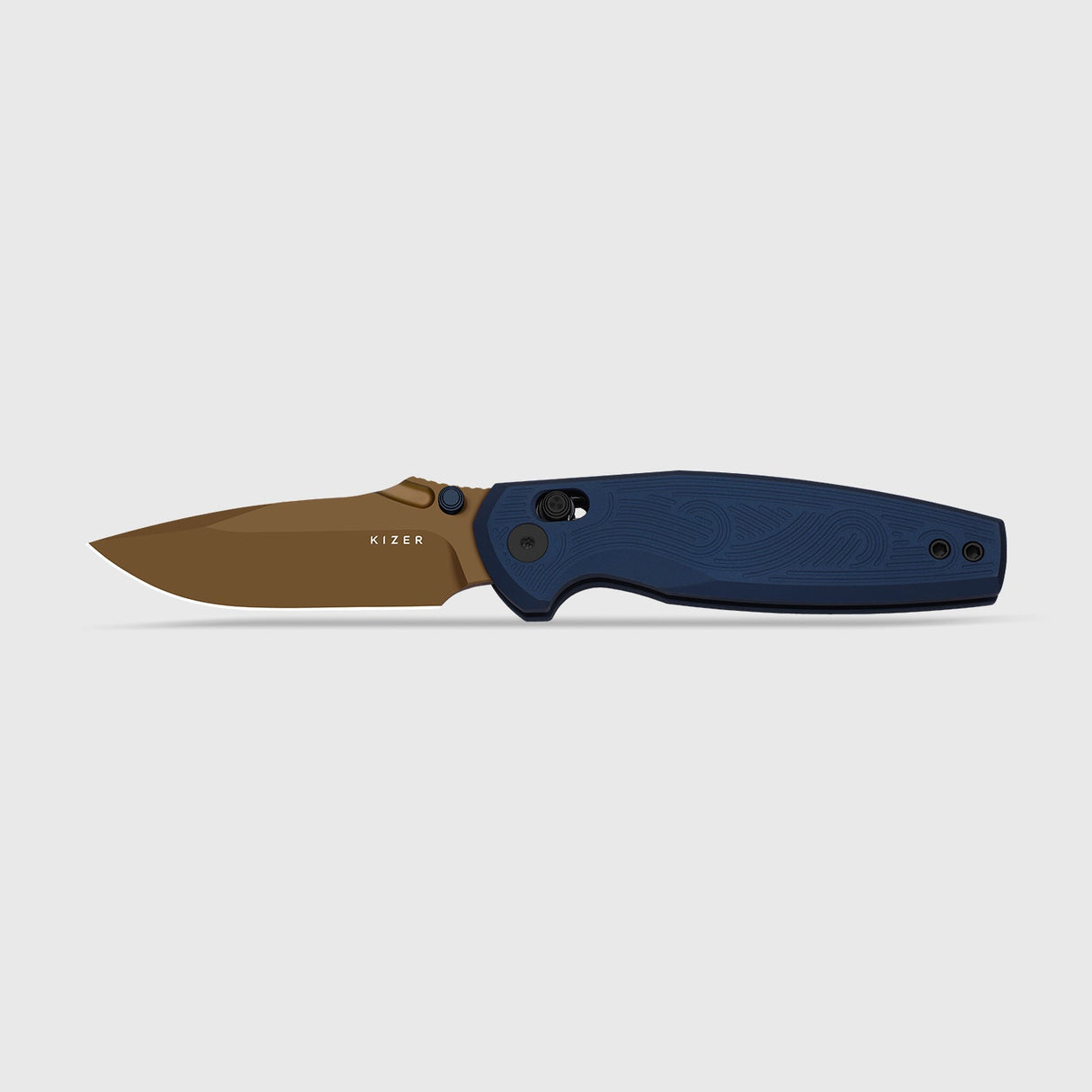 Khamsin | Blue Milled Aluminum + Sunset Metal PVD Nitro-V