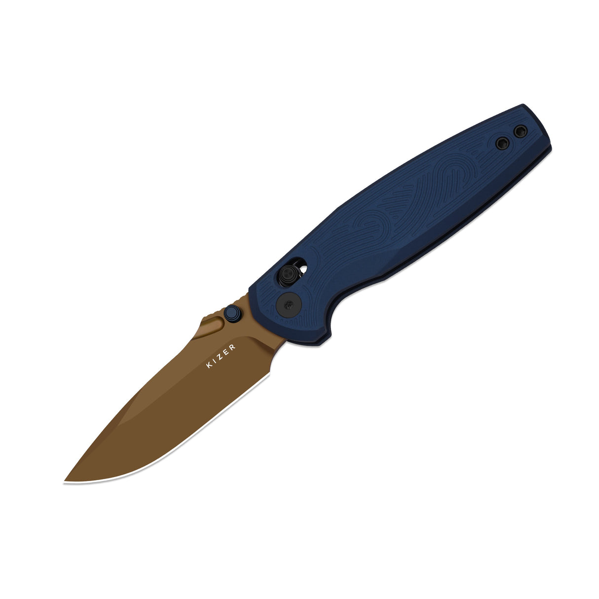Khamsin | Blue Milled Aluminum + Sunset Metal PVD Nitro-V