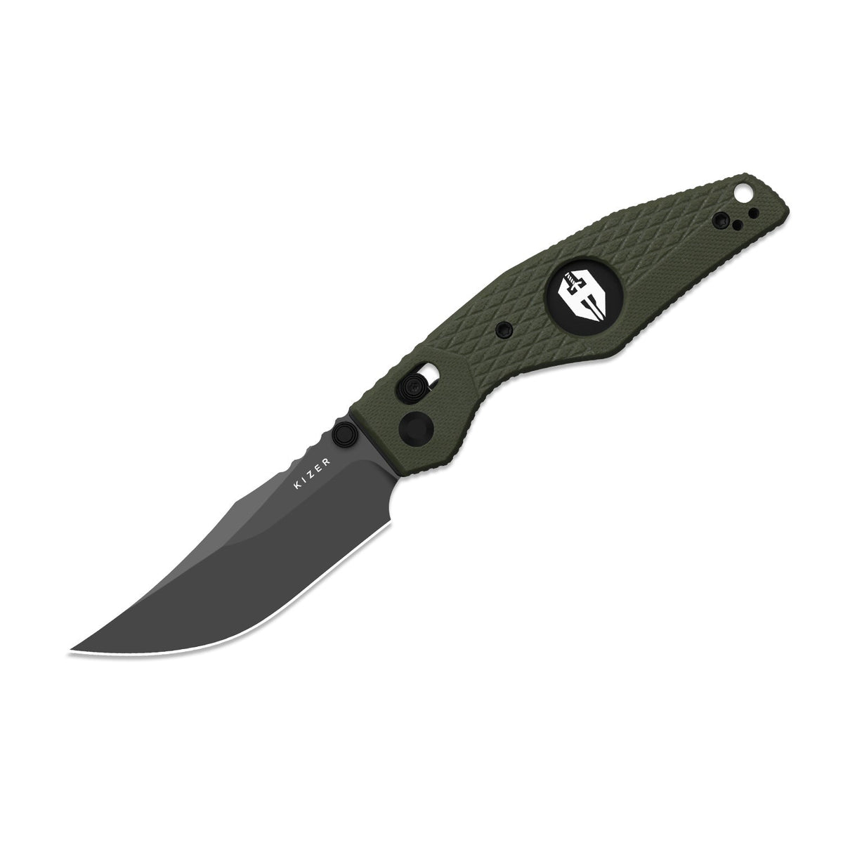 Kinisis | Green G10 + Gray PVD 14C28N