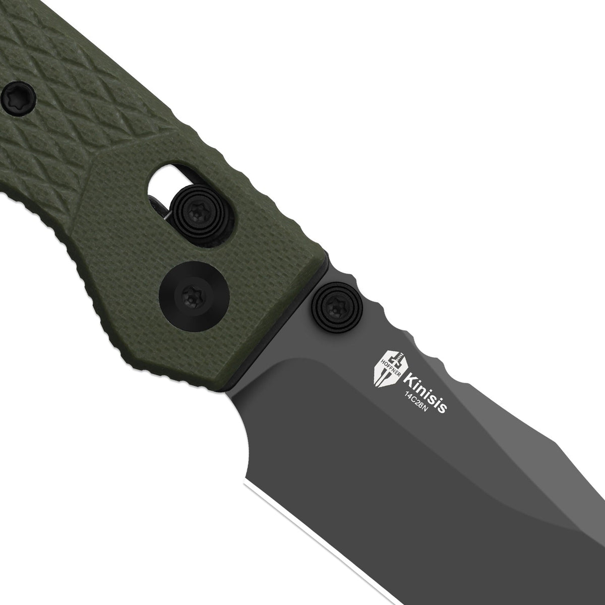 Kinisis | Green G10 + Gray PVD 14C28N