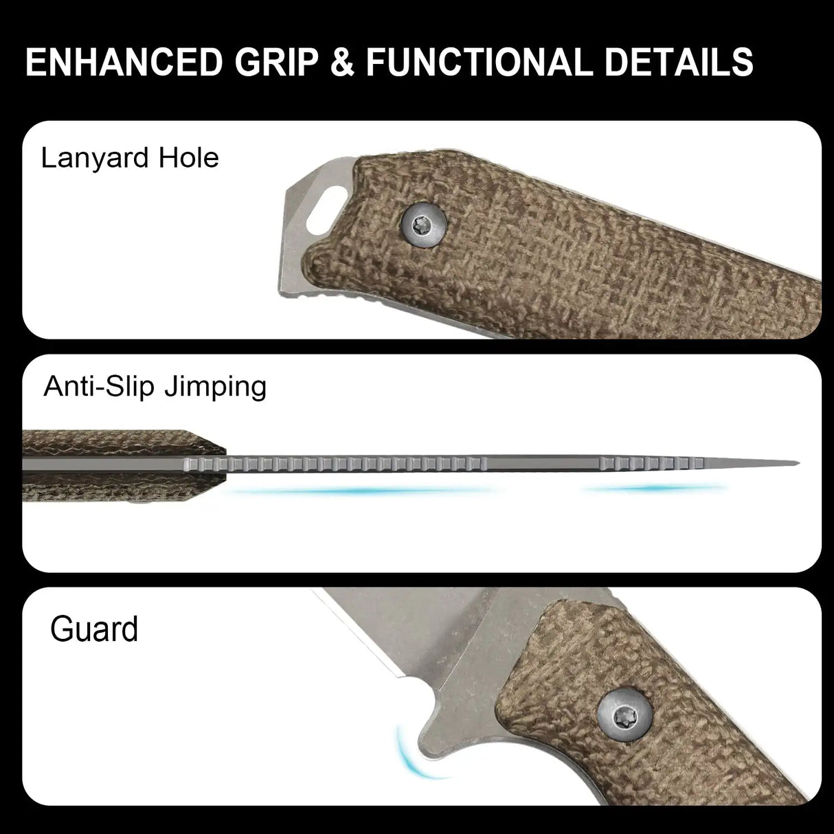 Begleiter Fix | CPM-3V + Burlap Micarta