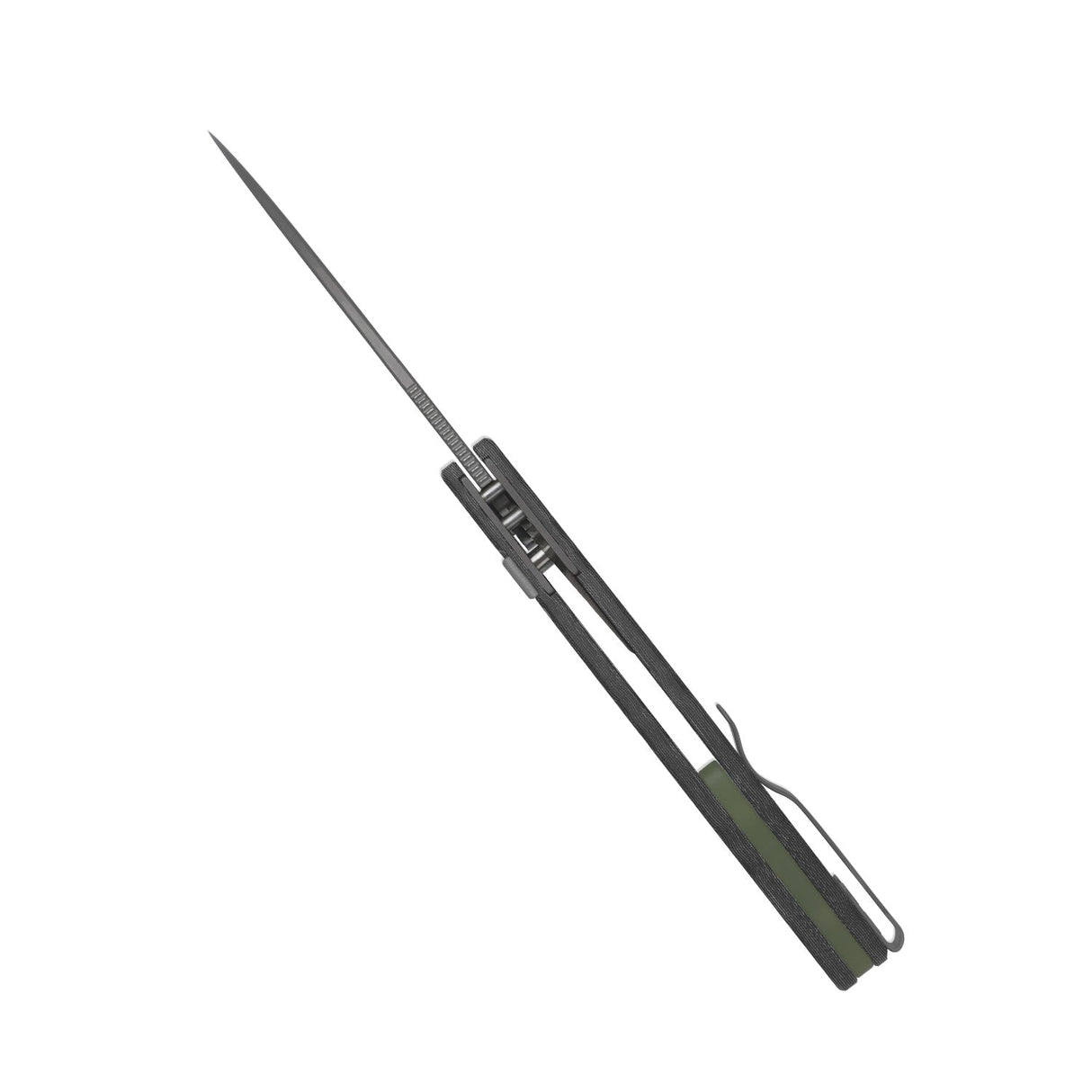 Masu | Black Vortex Micarta + Grey PVD 14C28N