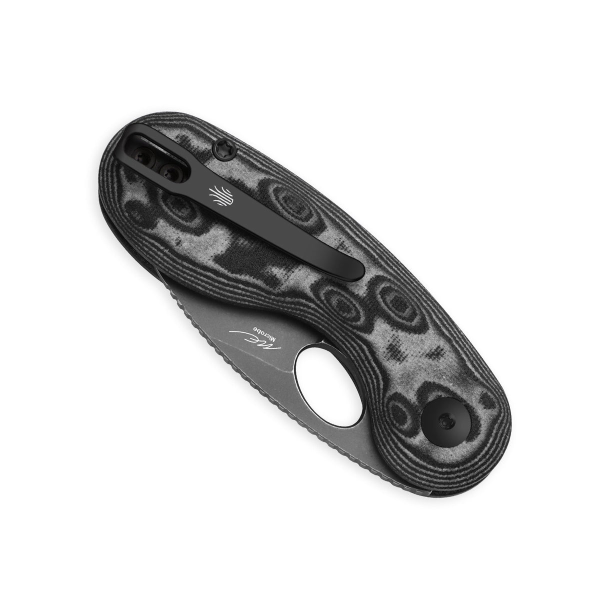 Microbe | Black Vortex Micarta + 14C28N