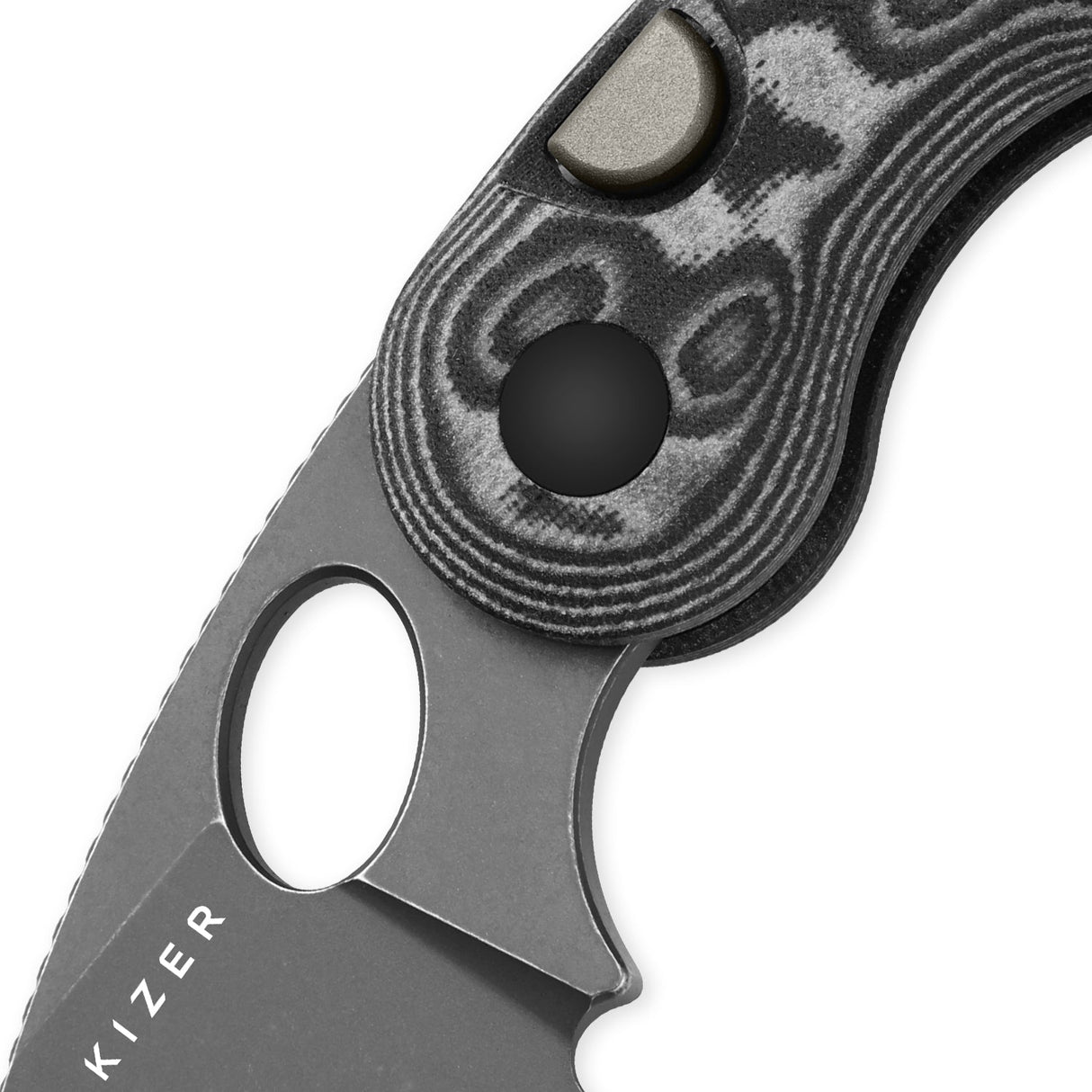 Microbe | Black Vortex Micarta + 14C28N