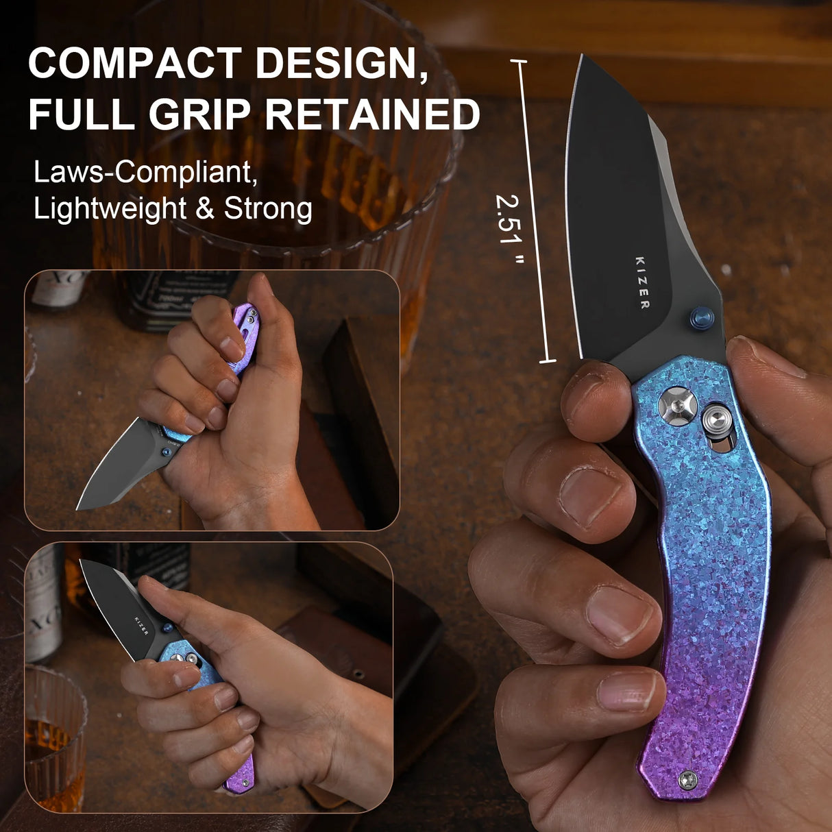 Mini Bulldog | S45VN + Crystallised Titanium